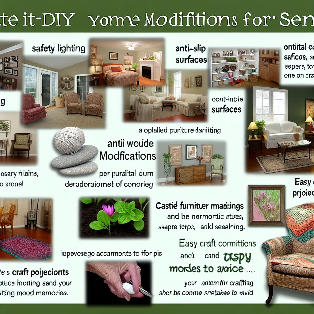 Dobře osvětlený a bezpečný obývací pokoj pro seniory s teplým světlem a protiskluzovými koberci.