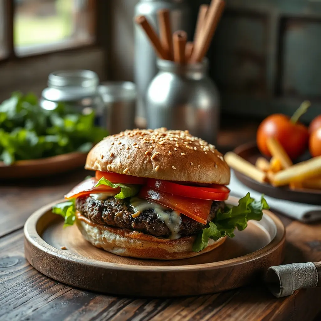 Formování burger patty z mletého hovězího masa na mramorovém povrchu