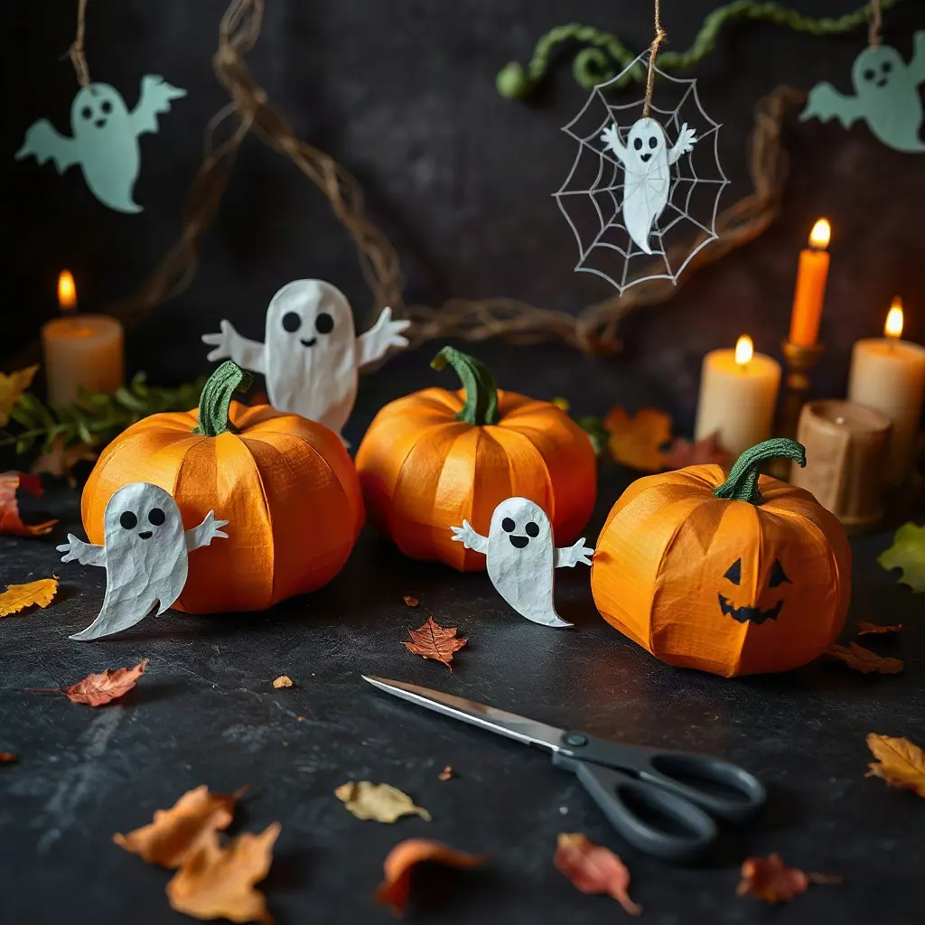 Halloween vyrábění z papíru: 5 nápadů