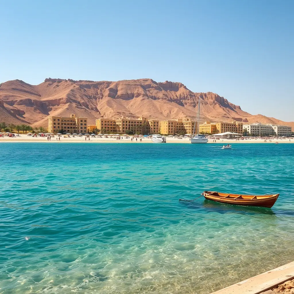 Hurghada pláž u Rudého moře – počasí a teploty celoročně