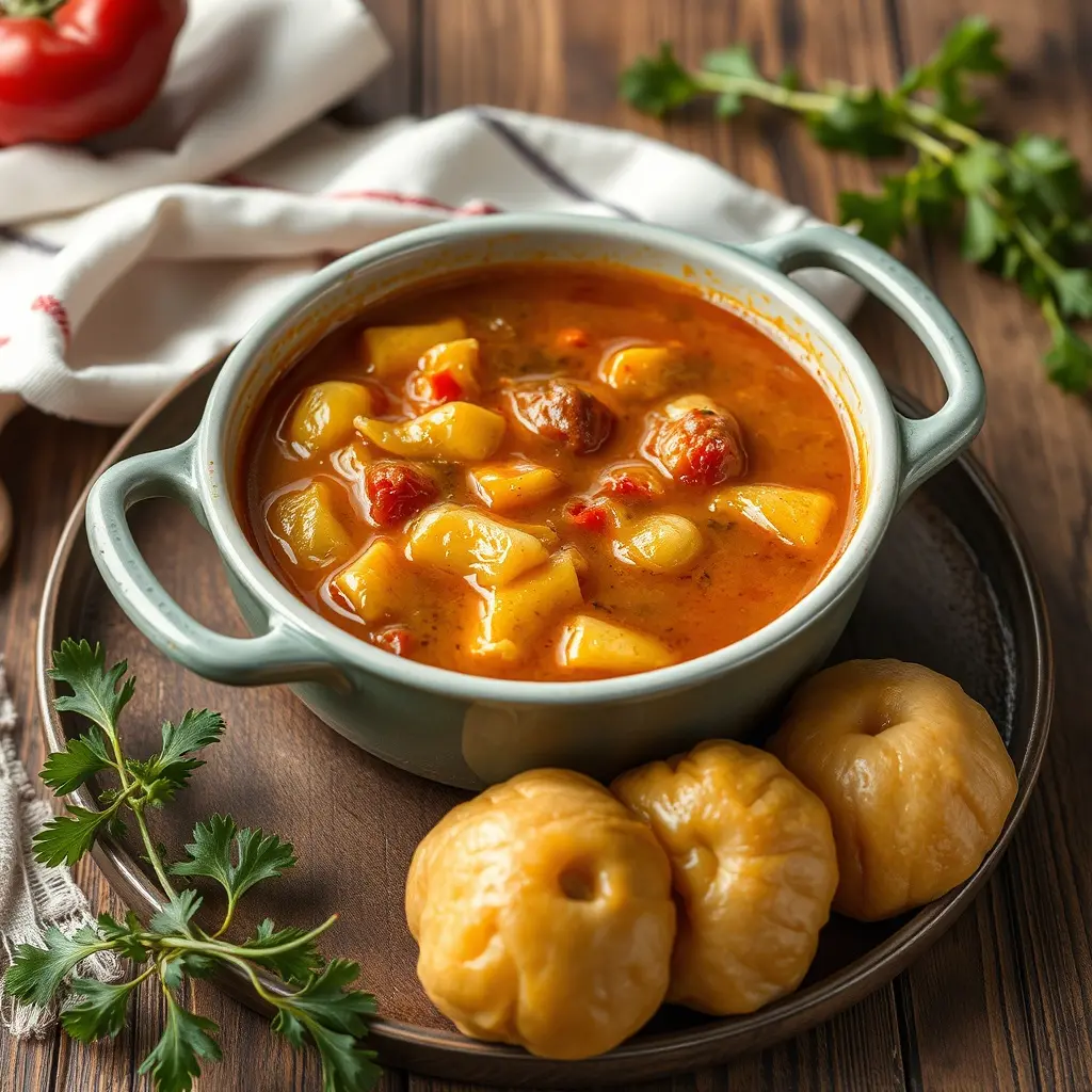 Ingredience na guláš – maso, cibule, mletá paprika a česnek