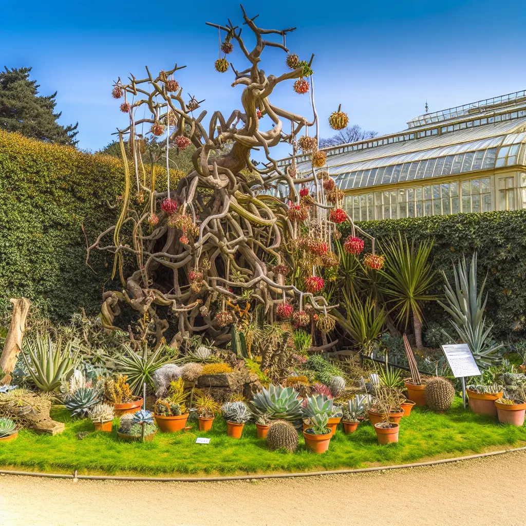 Interiér tropického skleníku v Botanické zahradě Na Slupi s bujnou vegetací a exotickými rostlinami.