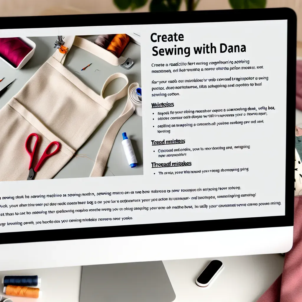 Šití s Danou: 5 chyb, které ničí vaše první projekty!