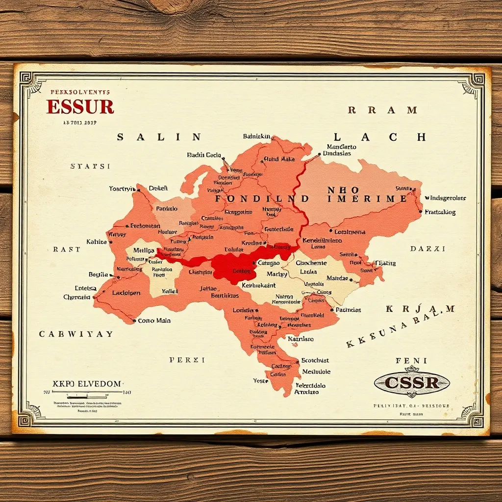 Mapa ČSSR: Vyrobte retro dekoraci doma!