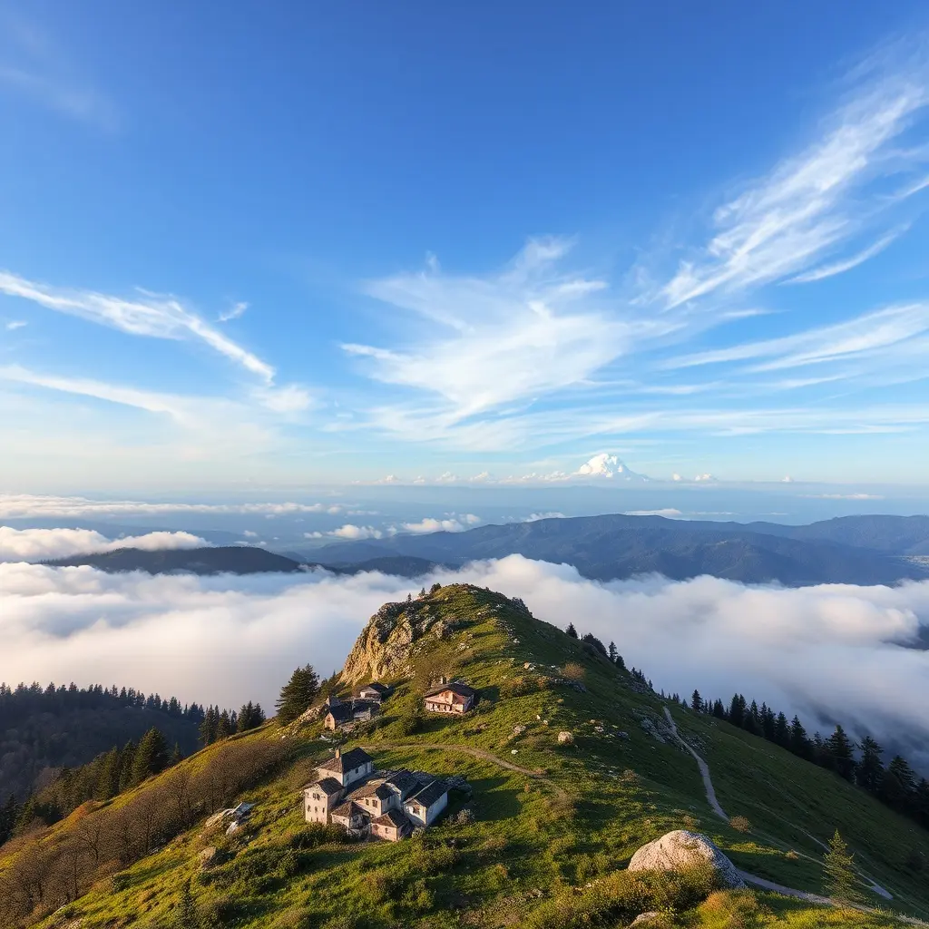 Panorama města Náchod s hradem a proměnlivým počasím v pozadí