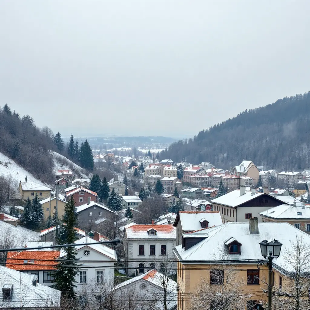 Panoramatický pohled na Lanškroun a okolní krajinu Pardubického kraje