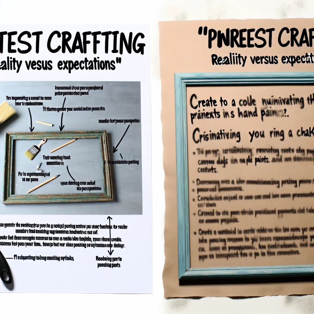 Pinterest tvoření: Proč vaše projekty nevypadají jako na fotce?