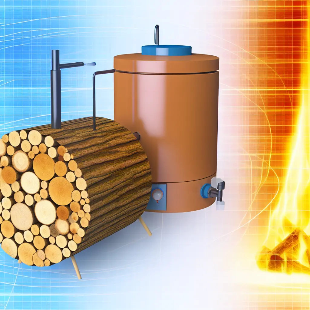 Srovnání mokrého a suchého dřeva pro topení, ukazující rozdíl v vlhkosti a potenciální výhřevnosti.