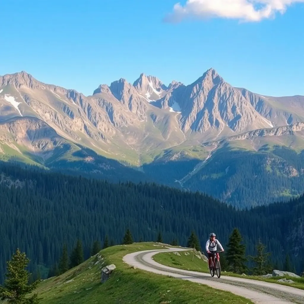 Turista s plánovačem tras na smartphonu v české přírodě