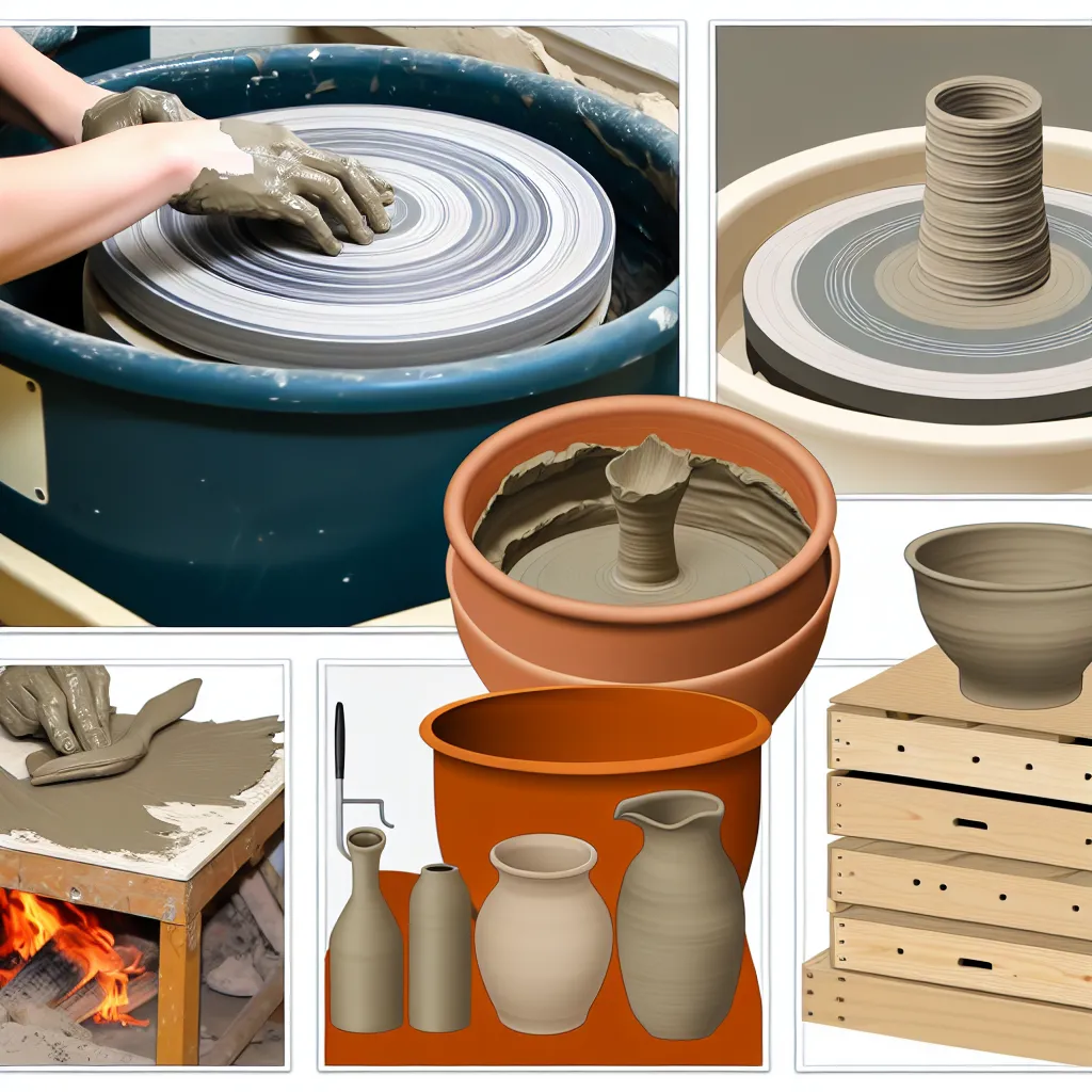 Útulné domácí keramické centrum s pracovním stolem a hrnčířským kruhem