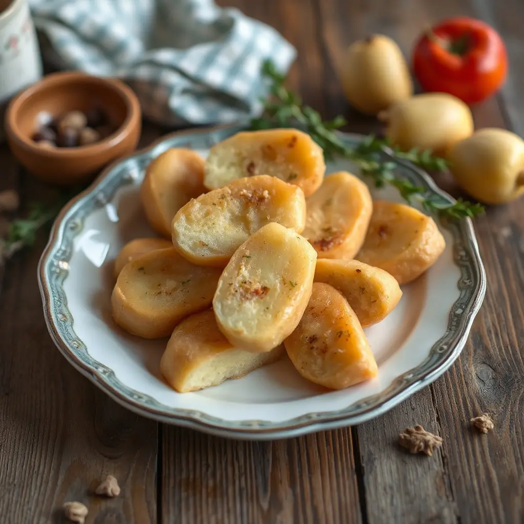 Zlatavé bramborové placky smažené na litinové pánvi – tradiční český recept